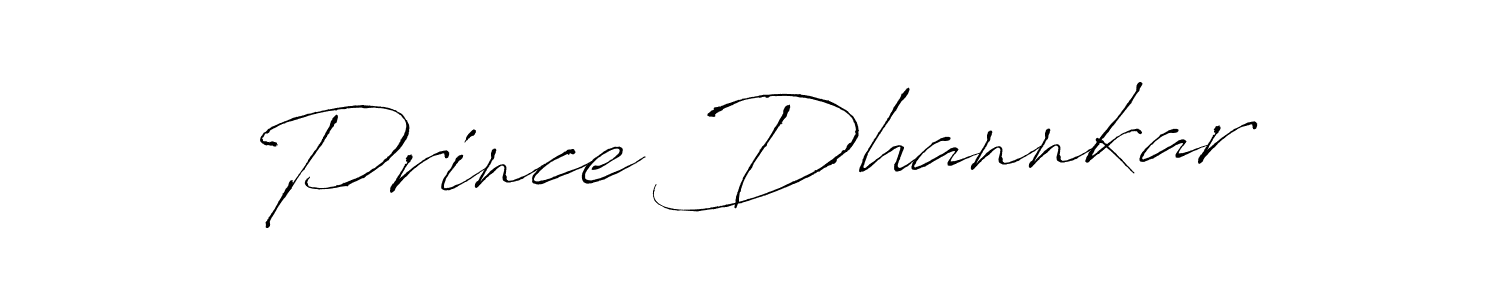 Create a beautiful signature design for name Prince Dhannkar. With this signature (Antro_Vectra) fonts, you can make a handwritten signature for free. Prince Dhannkar signature style 6 images and pictures png