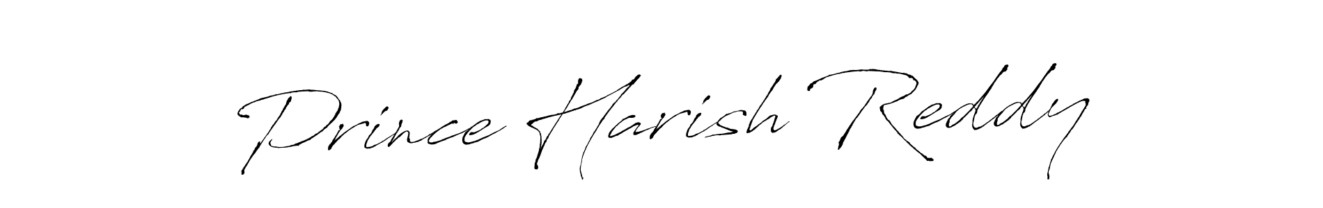 Make a beautiful signature design for name Prince Harish Reddy. With this signature (Antro_Vectra) style, you can create a handwritten signature for free. Prince Harish Reddy signature style 6 images and pictures png