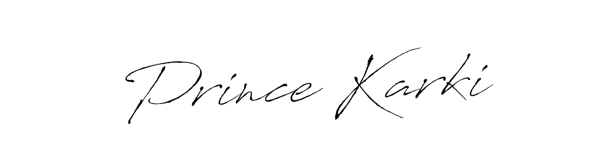 Use a signature maker to create a handwritten signature online. With this signature software, you can design (Antro_Vectra) your own signature for name Prince Karki. Prince Karki signature style 6 images and pictures png