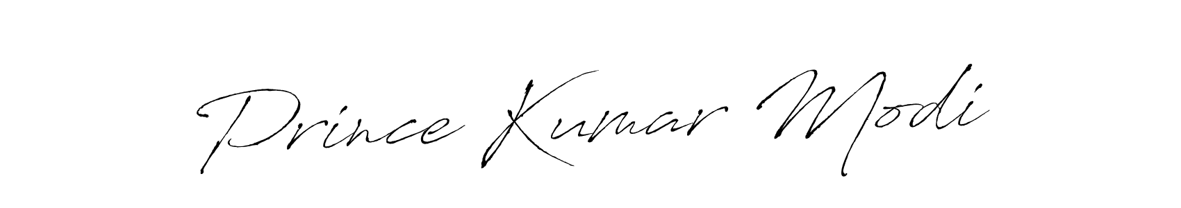 Make a beautiful signature design for name Prince Kumar Modi. With this signature (Antro_Vectra) style, you can create a handwritten signature for free. Prince Kumar Modi signature style 6 images and pictures png