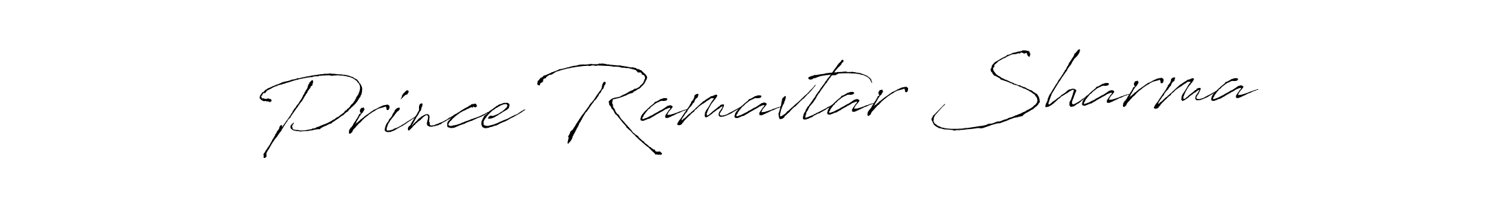 Create a beautiful signature design for name Prince Ramavtar Sharma. With this signature (Antro_Vectra) fonts, you can make a handwritten signature for free. Prince Ramavtar Sharma signature style 6 images and pictures png