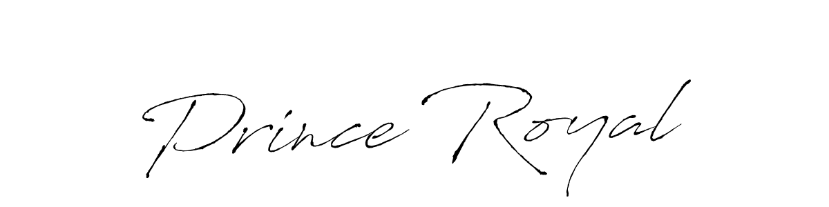 Design your own signature with our free online signature maker. With this signature software, you can create a handwritten (Antro_Vectra) signature for name Prince Royal. Prince Royal signature style 6 images and pictures png