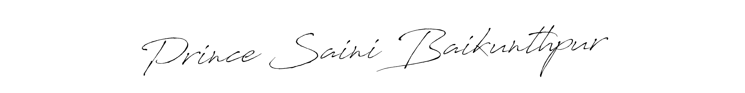 Make a beautiful signature design for name Prince Saini Baikunthpur. Use this online signature maker to create a handwritten signature for free. Prince Saini Baikunthpur signature style 6 images and pictures png