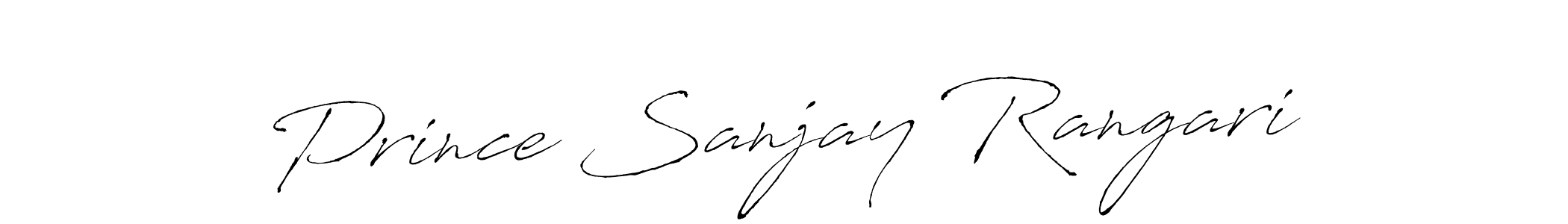 Use a signature maker to create a handwritten signature online. With this signature software, you can design (Antro_Vectra) your own signature for name Prince Sanjay Rangari. Prince Sanjay Rangari signature style 6 images and pictures png