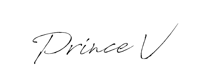 Create a beautiful signature design for name Prince V. With this signature (Antro_Vectra) fonts, you can make a handwritten signature for free. Prince V signature style 6 images and pictures png