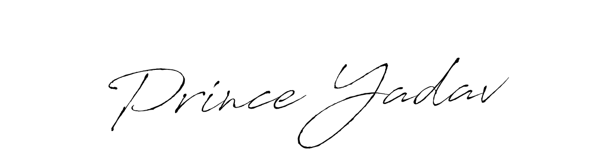 Design your own signature with our free online signature maker. With this signature software, you can create a handwritten (Antro_Vectra) signature for name Prince Yadav. Prince Yadav signature style 6 images and pictures png