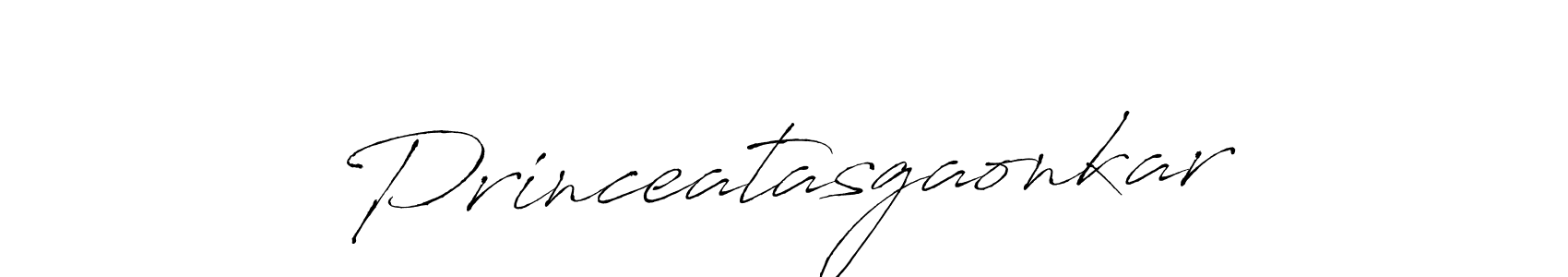 How to make Princeatasgaonkar signature? Antro_Vectra is a professional autograph style. Create handwritten signature for Princeatasgaonkar name. Princeatasgaonkar signature style 6 images and pictures png