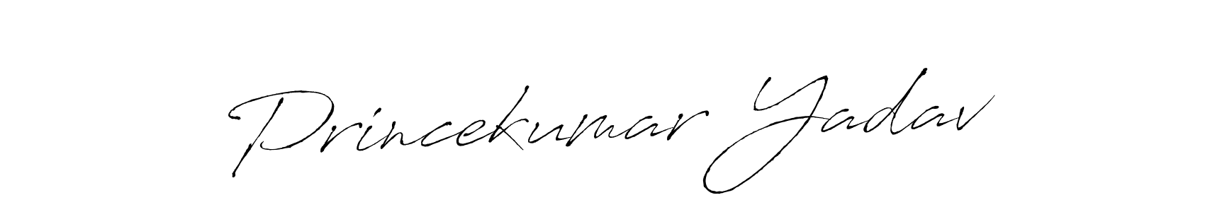 Create a beautiful signature design for name Princekumar Yadav. With this signature (Antro_Vectra) fonts, you can make a handwritten signature for free. Princekumar Yadav signature style 6 images and pictures png