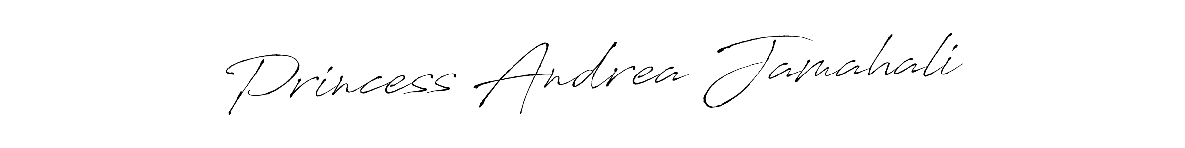 Antro_Vectra is a professional signature style that is perfect for those who want to add a touch of class to their signature. It is also a great choice for those who want to make their signature more unique. Get Princess Andrea Jamahali name to fancy signature for free. Princess Andrea Jamahali signature style 6 images and pictures png