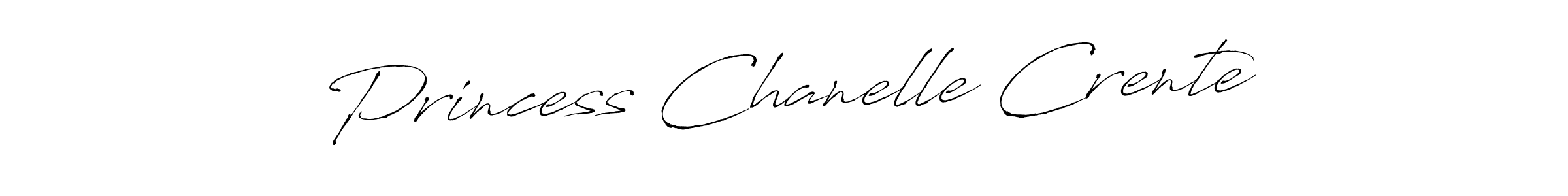 Princess Chanelle Crente stylish signature style. Best Handwritten Sign (Antro_Vectra) for my name. Handwritten Signature Collection Ideas for my name Princess Chanelle Crente. Princess Chanelle Crente signature style 6 images and pictures png