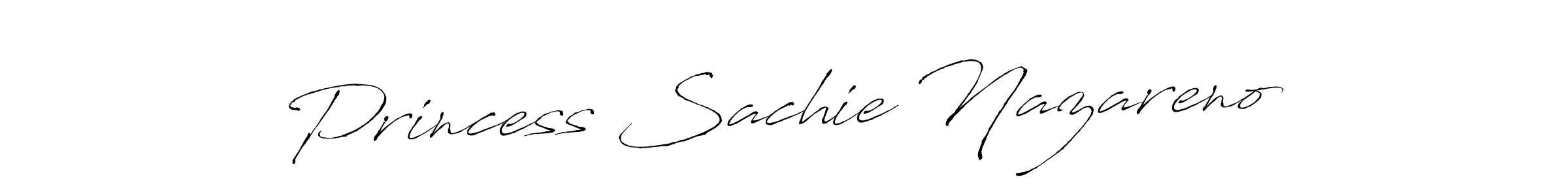 How to make Princess Sachie Nazareno name signature. Use Antro_Vectra style for creating short signs online. This is the latest handwritten sign. Princess Sachie Nazareno signature style 6 images and pictures png