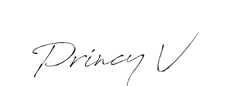 Create a beautiful signature design for name Princy V. With this signature (Antro_Vectra) fonts, you can make a handwritten signature for free. Princy V signature style 6 images and pictures png