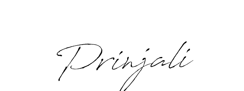 Create a beautiful signature design for name Prinjali. With this signature (Antro_Vectra) fonts, you can make a handwritten signature for free. Prinjali signature style 6 images and pictures png