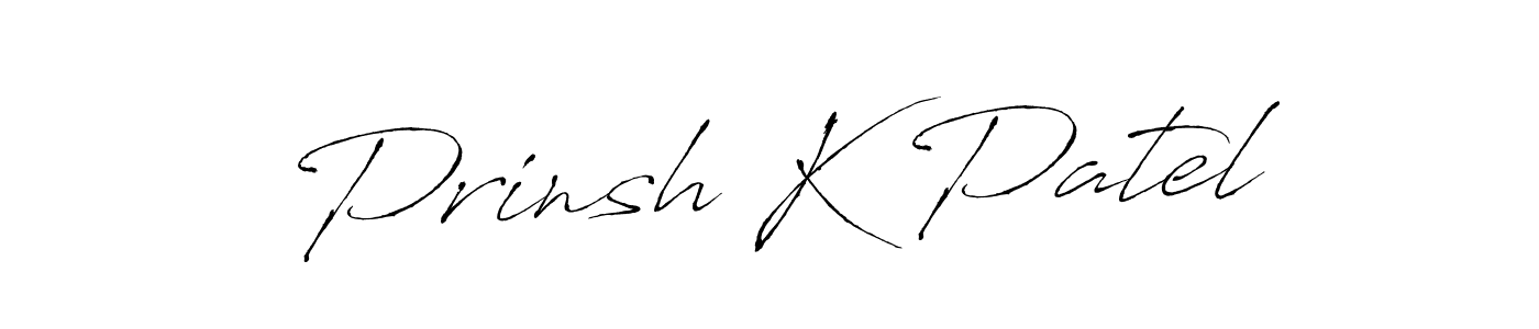 It looks lik you need a new signature style for name Prinsh K Patel. Design unique handwritten (Antro_Vectra) signature with our free signature maker in just a few clicks. Prinsh K Patel signature style 6 images and pictures png
