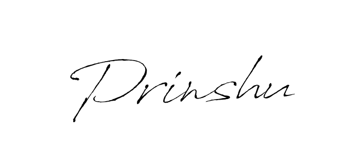 Use a signature maker to create a handwritten signature online. With this signature software, you can design (Antro_Vectra) your own signature for name Prinshu. Prinshu signature style 6 images and pictures png