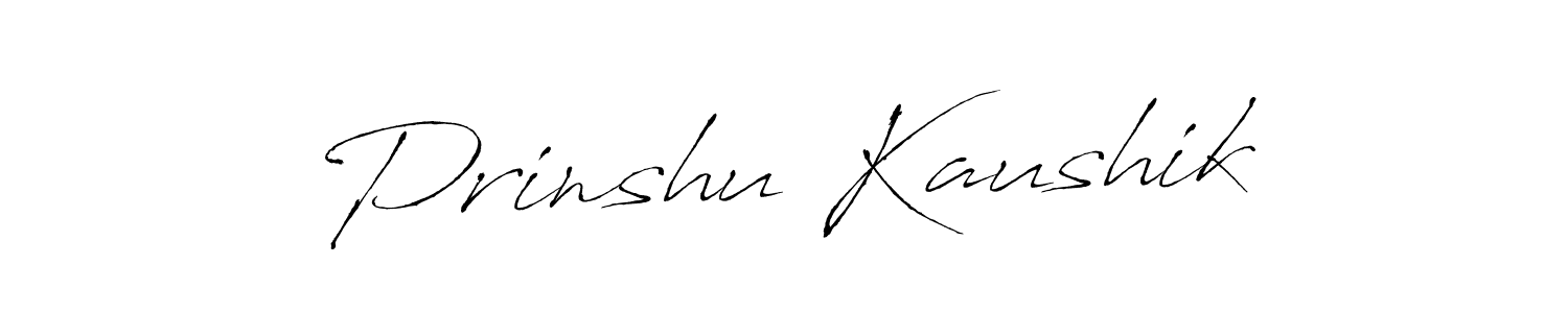 How to make Prinshu Kaushik signature? Antro_Vectra is a professional autograph style. Create handwritten signature for Prinshu Kaushik name. Prinshu Kaushik signature style 6 images and pictures png