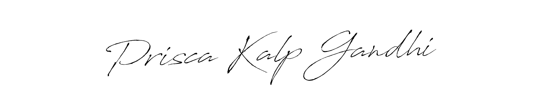 Make a beautiful signature design for name Prisca Kalp Gandhi. Use this online signature maker to create a handwritten signature for free. Prisca Kalp Gandhi signature style 6 images and pictures png