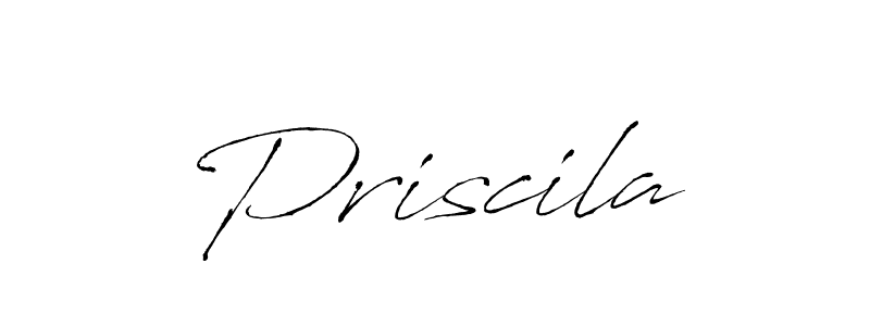 Create a beautiful signature design for name Priscila. With this signature (Antro_Vectra) fonts, you can make a handwritten signature for free. Priscila signature style 6 images and pictures png
