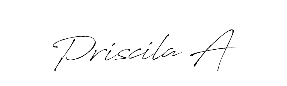 Create a beautiful signature design for name Priscila A. With this signature (Antro_Vectra) fonts, you can make a handwritten signature for free. Priscila A signature style 6 images and pictures png