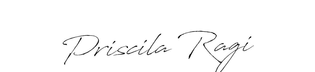 How to make Priscila Ragi name signature. Use Antro_Vectra style for creating short signs online. This is the latest handwritten sign. Priscila Ragi signature style 6 images and pictures png