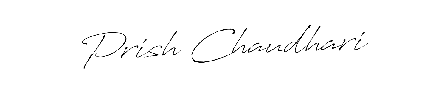 You should practise on your own different ways (Antro_Vectra) to write your name (Prish Chaudhari) in signature. don't let someone else do it for you. Prish Chaudhari signature style 6 images and pictures png