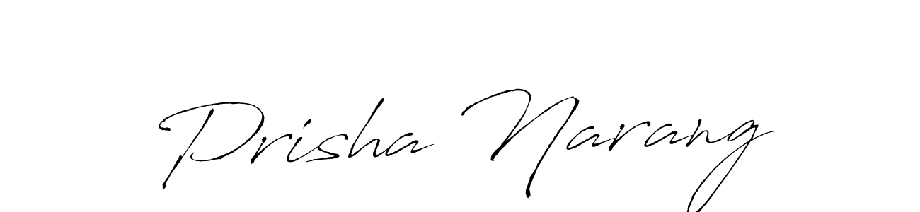 You should practise on your own different ways (Antro_Vectra) to write your name (Prisha Narang) in signature. don't let someone else do it for you. Prisha Narang signature style 6 images and pictures png
