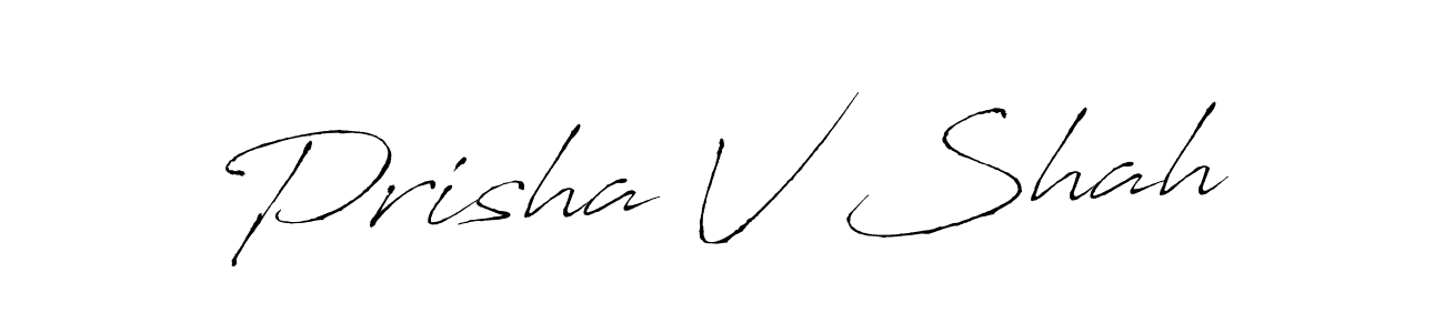 Use a signature maker to create a handwritten signature online. With this signature software, you can design (Antro_Vectra) your own signature for name Prisha V Shah. Prisha V Shah signature style 6 images and pictures png