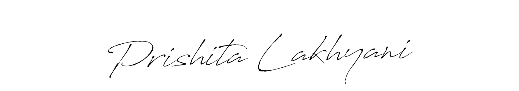 Prishita Lakhyani stylish signature style. Best Handwritten Sign (Antro_Vectra) for my name. Handwritten Signature Collection Ideas for my name Prishita Lakhyani. Prishita Lakhyani signature style 6 images and pictures png