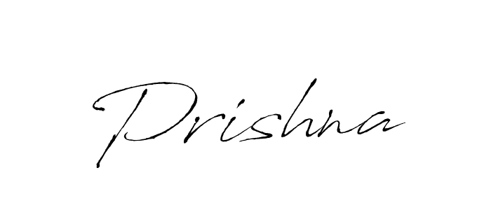 Make a beautiful signature design for name Prishna. With this signature (Antro_Vectra) style, you can create a handwritten signature for free. Prishna signature style 6 images and pictures png