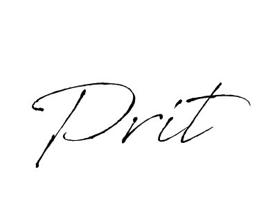 Prit stylish signature style. Best Handwritten Sign (Antro_Vectra) for my name. Handwritten Signature Collection Ideas for my name Prit. Prit signature style 6 images and pictures png