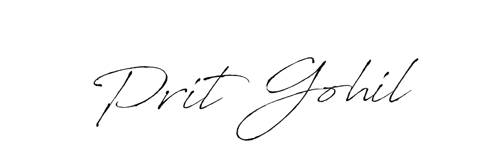 Similarly Antro_Vectra is the best handwritten signature design. Signature creator online .You can use it as an online autograph creator for name Prit Gohil. Prit Gohil signature style 6 images and pictures png