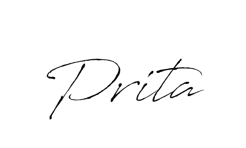 Use a signature maker to create a handwritten signature online. With this signature software, you can design (Antro_Vectra) your own signature for name Prita. Prita signature style 6 images and pictures png