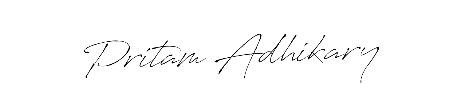 The best way (Antro_Vectra) to make a short signature is to pick only two or three words in your name. The name Pritam Adhikary include a total of six letters. For converting this name. Pritam Adhikary signature style 6 images and pictures png