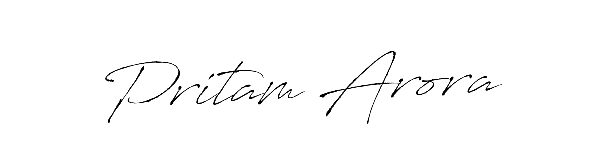 Similarly Antro_Vectra is the best handwritten signature design. Signature creator online .You can use it as an online autograph creator for name Pritam Arora. Pritam Arora signature style 6 images and pictures png