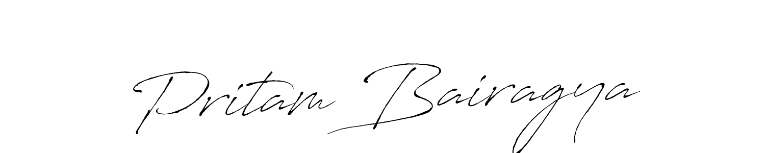 You should practise on your own different ways (Antro_Vectra) to write your name (Pritam Bairagya) in signature. don't let someone else do it for you. Pritam Bairagya signature style 6 images and pictures png