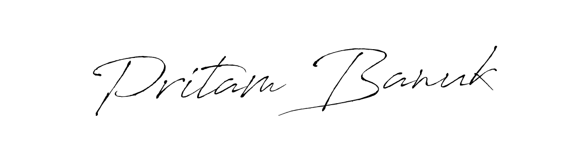 This is the best signature style for the Pritam Banuk name. Also you like these signature font (Antro_Vectra). Mix name signature. Pritam Banuk signature style 6 images and pictures png