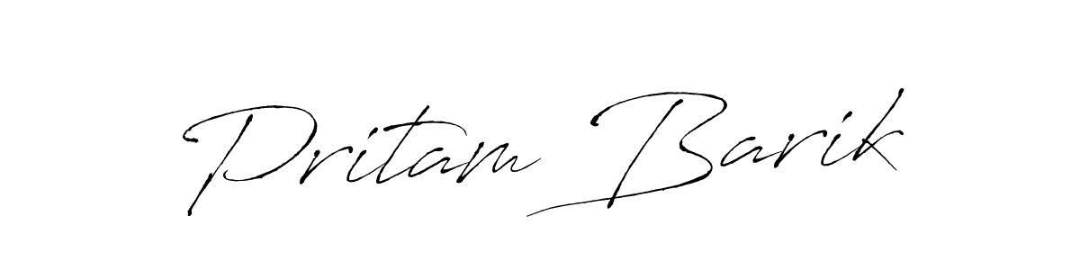 Antro_Vectra is a professional signature style that is perfect for those who want to add a touch of class to their signature. It is also a great choice for those who want to make their signature more unique. Get Pritam Barik name to fancy signature for free. Pritam Barik signature style 6 images and pictures png