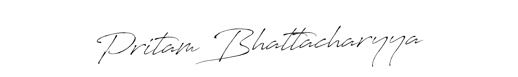 Also we have Pritam Bhattacharyya name is the best signature style. Create professional handwritten signature collection using Antro_Vectra autograph style. Pritam Bhattacharyya signature style 6 images and pictures png