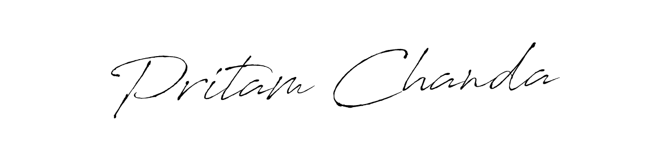 Similarly Antro_Vectra is the best handwritten signature design. Signature creator online .You can use it as an online autograph creator for name Pritam Chanda. Pritam Chanda signature style 6 images and pictures png