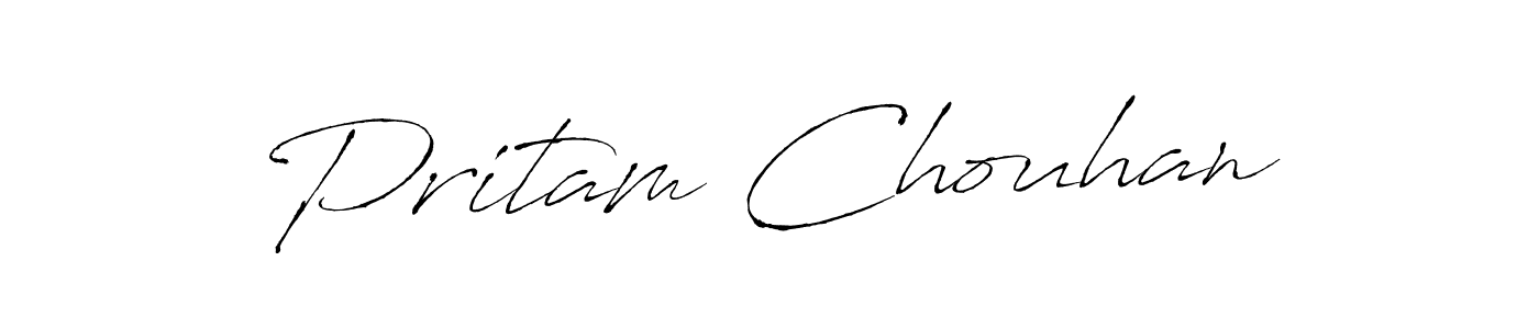 Also we have Pritam Chouhan name is the best signature style. Create professional handwritten signature collection using Antro_Vectra autograph style. Pritam Chouhan signature style 6 images and pictures png