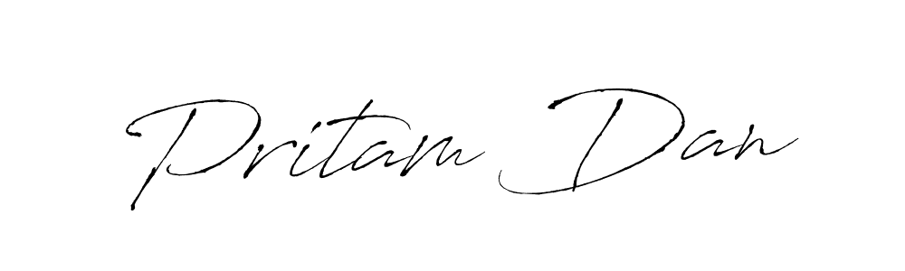 Design your own signature with our free online signature maker. With this signature software, you can create a handwritten (Antro_Vectra) signature for name Pritam Dan. Pritam Dan signature style 6 images and pictures png