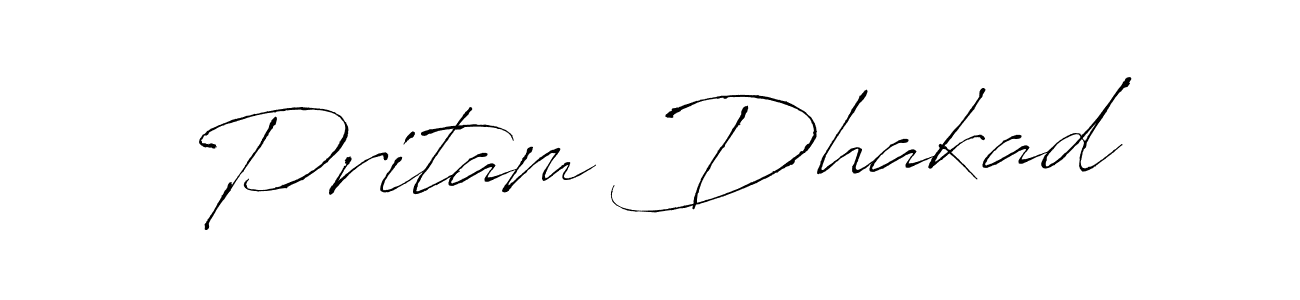 Also You can easily find your signature by using the search form. We will create Pritam Dhakad name handwritten signature images for you free of cost using Antro_Vectra sign style. Pritam Dhakad signature style 6 images and pictures png