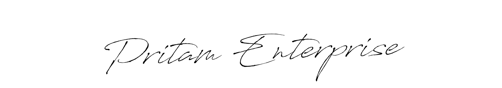 Make a short Pritam Enterprise signature style. Manage your documents anywhere anytime using Antro_Vectra. Create and add eSignatures, submit forms, share and send files easily. Pritam Enterprise signature style 6 images and pictures png