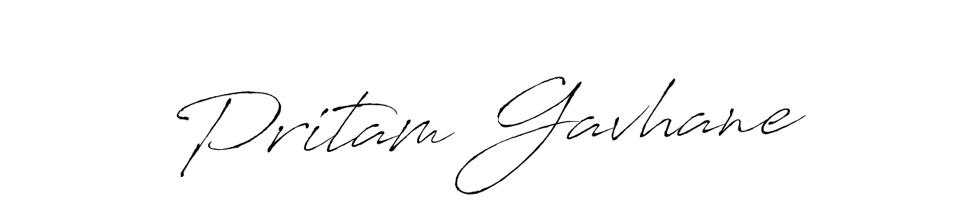 Pritam Gavhane stylish signature style. Best Handwritten Sign (Antro_Vectra) for my name. Handwritten Signature Collection Ideas for my name Pritam Gavhane. Pritam Gavhane signature style 6 images and pictures png