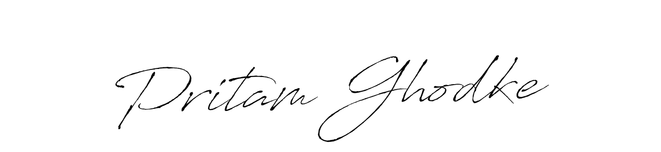 Antro_Vectra is a professional signature style that is perfect for those who want to add a touch of class to their signature. It is also a great choice for those who want to make their signature more unique. Get Pritam Ghodke name to fancy signature for free. Pritam Ghodke signature style 6 images and pictures png