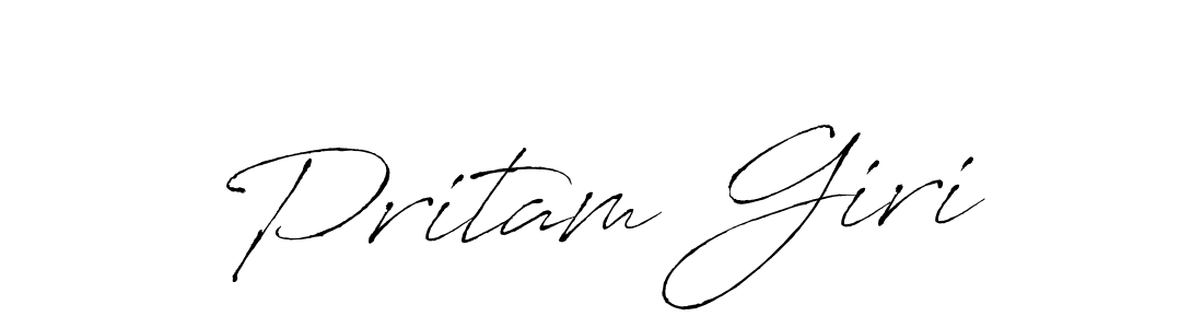 Create a beautiful signature design for name Pritam Giri. With this signature (Antro_Vectra) fonts, you can make a handwritten signature for free. Pritam Giri signature style 6 images and pictures png