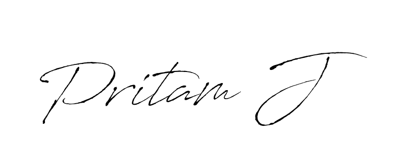 How to Draw Pritam J signature style? Antro_Vectra is a latest design signature styles for name Pritam J. Pritam J signature style 6 images and pictures png