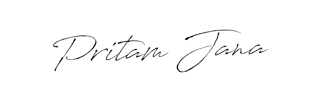 Design your own signature with our free online signature maker. With this signature software, you can create a handwritten (Antro_Vectra) signature for name Pritam Jana. Pritam Jana signature style 6 images and pictures png