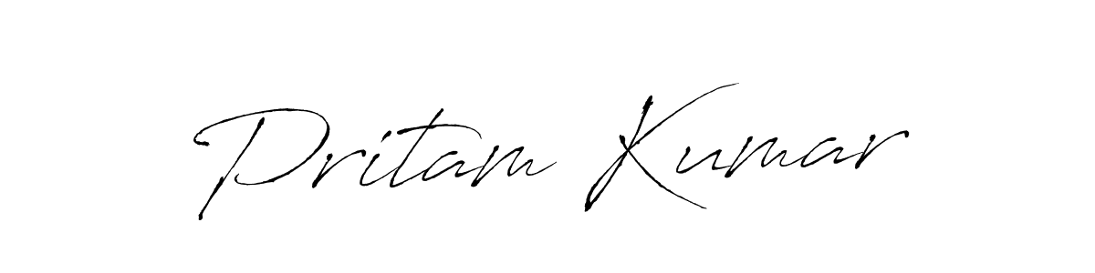 Use a signature maker to create a handwritten signature online. With this signature software, you can design (Antro_Vectra) your own signature for name Pritam Kumar. Pritam Kumar signature style 6 images and pictures png