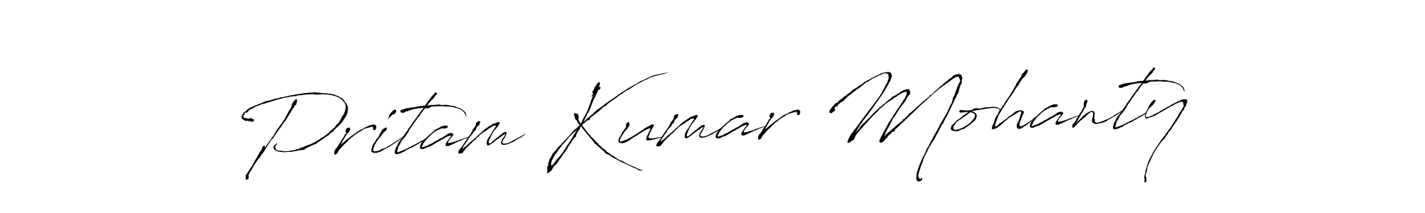 Create a beautiful signature design for name Pritam Kumar Mohanty. With this signature (Antro_Vectra) fonts, you can make a handwritten signature for free. Pritam Kumar Mohanty signature style 6 images and pictures png